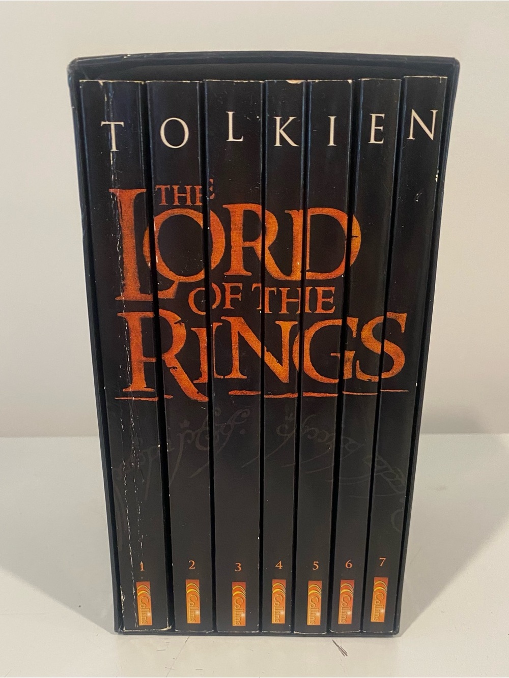 J.R.R. Tolkien The Lord of the Rings 7 Volume Box Set Paperback Collier Books